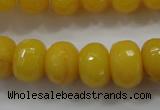 CCN1396 15.5 inches 10*14mm faceted rondelle candy jade beads