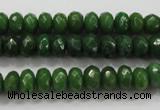 CCN1403 15.5 inches 5*8mm faceted rondelle candy jade beads