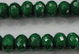 CCN1415 15.5 inches 8*12mm faceted rondelle candy jade beads