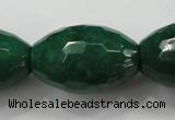 CCN1488 15.5 inches 20*30mm faceted rice candy jade beads wholesale