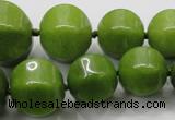 CCN1534 15.5 inches 8*8mm - 20*20mm pumpkin candy jade beads