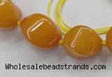 CCN1546 15.5 inches 10*14mm - 20*30mm twisted tetrahedron candy jade beads