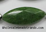 CCN1561 15.5 inches 20*48mm faceted marquise candy jade beads