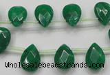 CCN1584 15.5 inches 10*14mm briolette candy jade beads wholesale