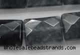 CCN1626 15.5 inches 18*25mm faceted rectangle candy jade beads