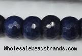 CCN174 15.5 inches 12*16mm faceted rondelle candy jade beads