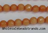 CCN1822 15 inches 8mm faceted round candy jade beads wholesale