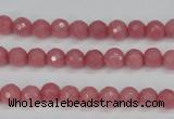 CCN1830 15 inches 4mm faceted round candy jade beads wholesale