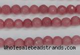 CCN1831 15 inches 6mm faceted round candy jade beads wholesale