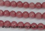 CCN1832 15 inches 8mm faceted round candy jade beads wholesale