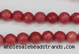 CCN1842 15 inches 8mm faceted round candy jade beads wholesale