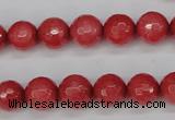 CCN1843 15 inches 10mm faceted round candy jade beads wholesale