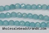 CCN1860 15 inches 4mm faceted round candy jade beads wholesale