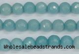 CCN1862 15 inches 8mm faceted round candy jade beads wholesale