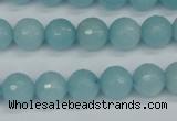 CCN1863 15 inches 10mm faceted round candy jade beads wholesale