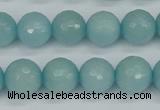 CCN1864 15 inches 12mm faceted round candy jade beads wholesale