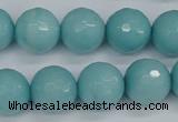 CCN1865 15 inches 14mm faceted round candy jade beads wholesale