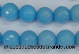 CCN1874 15 inches 12mm faceted round candy jade beads wholesale