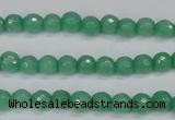 CCN1880 15 inches 4mm faceted round candy jade beads wholesale