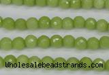 CCN1900 15 inches 4mm faceted round candy jade beads wholesale