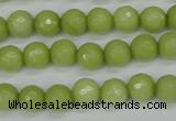 CCN1902 15 inches 8mm faceted round candy jade beads wholesale