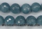 CCN1915 15 inches 14mm faceted round candy jade beads wholesale