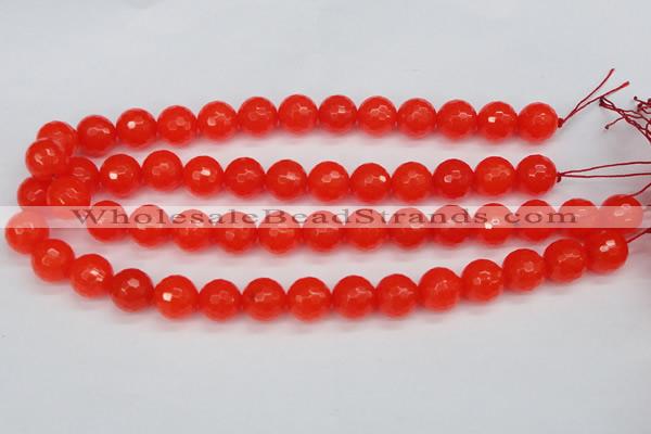 CCN1955 15 inches 14mm faceted round candy jade beads wholesale