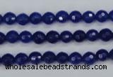 CCN1961 15 inches 6mm faceted round candy jade beads wholesale