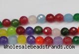 CCN1980 15 inches 4mm faceted round candy jade beads wholesale