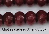 CCN1994 15 inches 12*16mm faceted rondelle candy jade beads wholesale