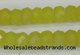 CCN2006 15 inches 8*12mm faceted rondelle candy jade beads wholesale