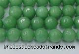 CCN2030 15 inches 6mm faceted round candy jade beads wholesale