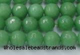 CCN2032 15 inches 10mm faceted round candy jade beads wholesale