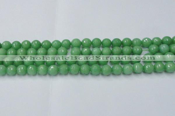 CCN2033 15 inches 12mm faceted round candy jade beads wholesale