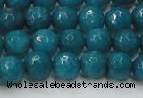 CCN2045 15 inches 8mm faceted round candy jade beads wholesale