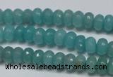 CCN2101 15.5 inches 5*8mm faceted rondelle candy jade beads