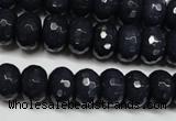 CCN2115 15.5 inches 8*12mm faceted rondelle candy jade beads