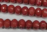 CCN2128 15.5 inches 8*12mm faceted rondelle candy jade beads