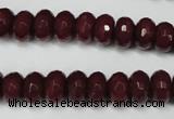 CCN2134 15.5 inches 6*10mm faceted rondelle candy jade beads