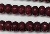 CCN2135 15.5 inches 8*12mm faceted rondelle candy jade beads