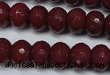 CCN2136 15.5 inches 10*14mm faceted rondelle candy jade beads