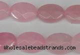 CCN2201 15.5 inches 13*18mm faceted oval candy jade beads