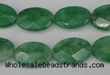 CCN2209 15.5 inches 13*18mm faceted oval candy jade beads