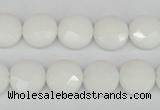 CCN2230 15.5 inches 12mm faceted coin candy jade beads wholesale