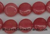 CCN2238 15.5 inches 14mm faceted coin candy jade beads wholesale