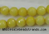 CCN2256 15.5 inches 10mm faceted round candy jade beads wholesale