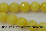 CCN2257 15.5 inches 12mm faceted round candy jade beads wholesale