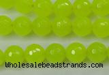 CCN2264 15.5 inches 10mm faceted round candy jade beads wholesale