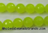 CCN2265 15.5 inches 12mm faceted round candy jade beads wholesale