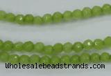 CCN2270 15.5 inches 4mm faceted round candy jade beads wholesale